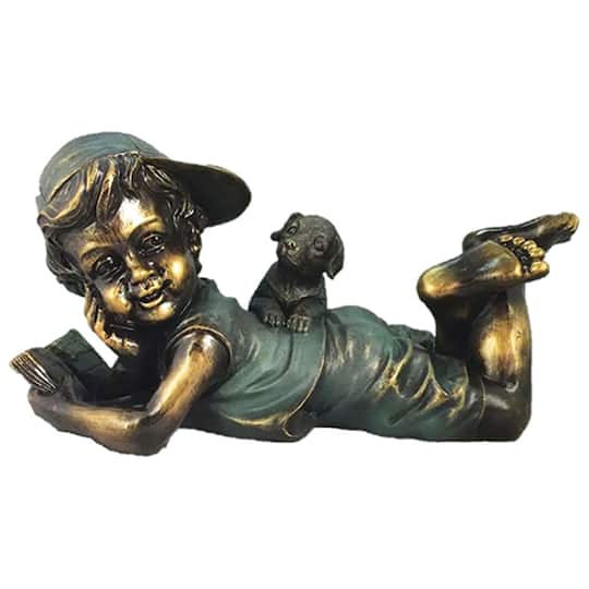 Santa's Workshop 15" Boy Reading Statue